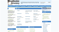 Desktop Screenshot of greatdentistdirectory.com